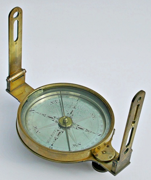 Surveying Compass Antique Fleaglass