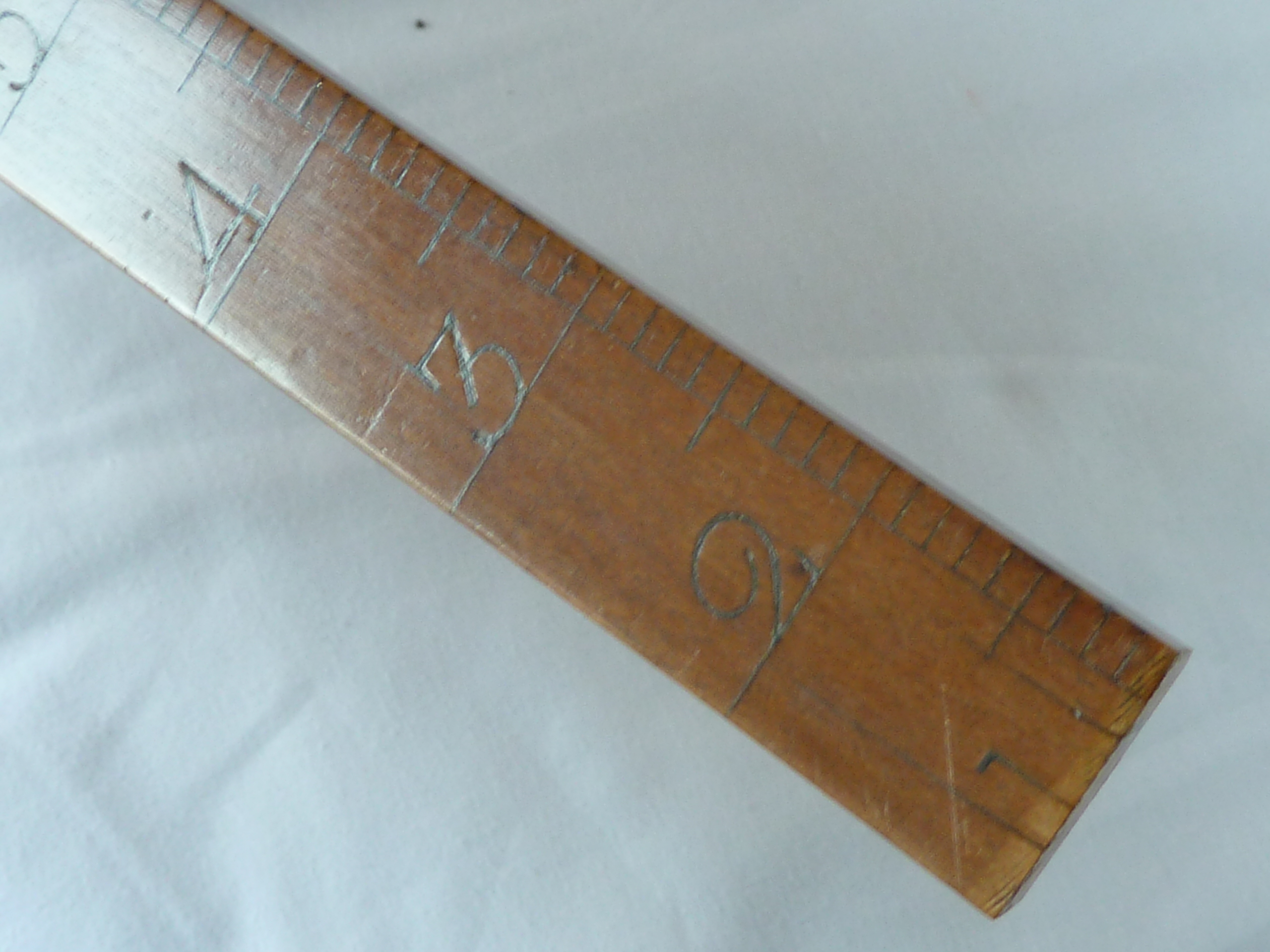 For Sale; Boxwood Two Foot 24 Inch Ruler Measuring Stick Yard - Fleaglass