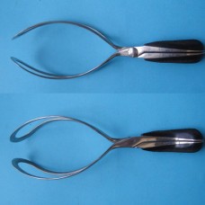 Hale’s Short Obstetrical Forceps Ebony Handles