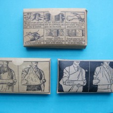 Three 1920s Boxed Bandages–Great Graphics!