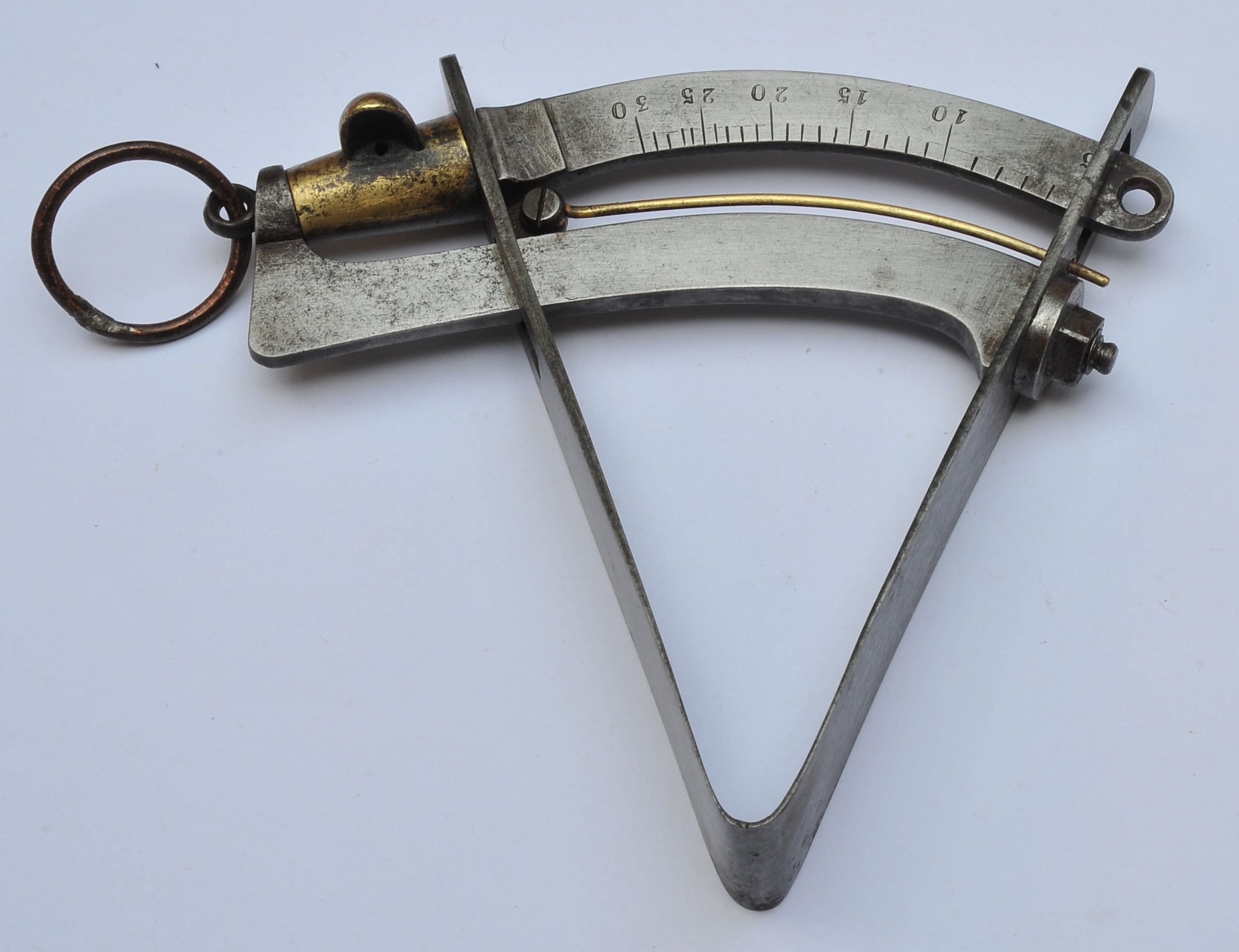 A 1800 ca. French Hand-ignited V-Spring Eprouvette - Gun Powder Tester ...