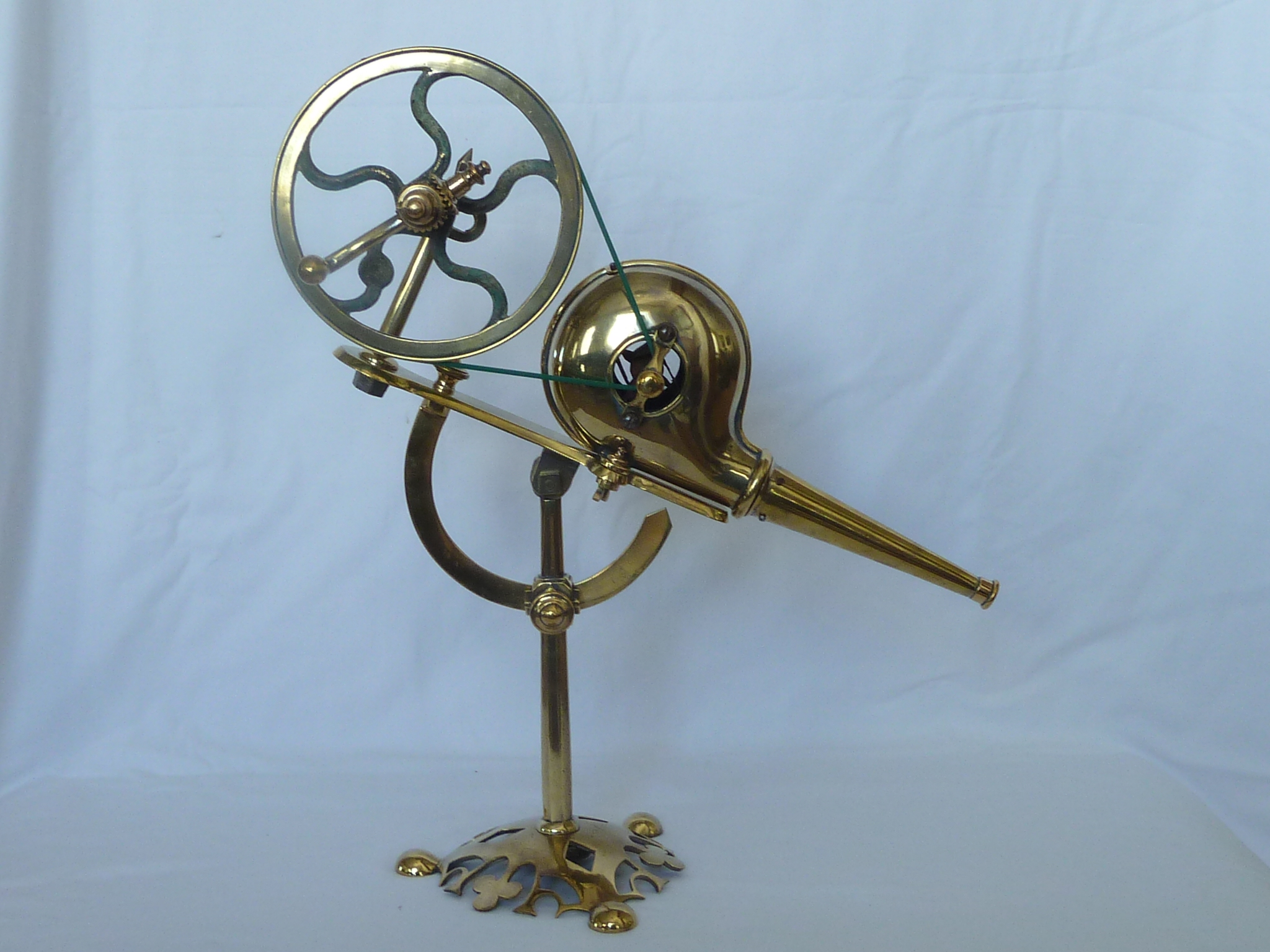 For Sale Arts Crafts Mechanical Brass Bellows Pillar Base