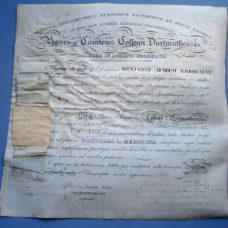 1826 Dartmouth Medical Diploma