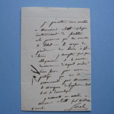 1830s Autographed letter: Dr. Civiale, Marquis de Laplace and Dr. Biett