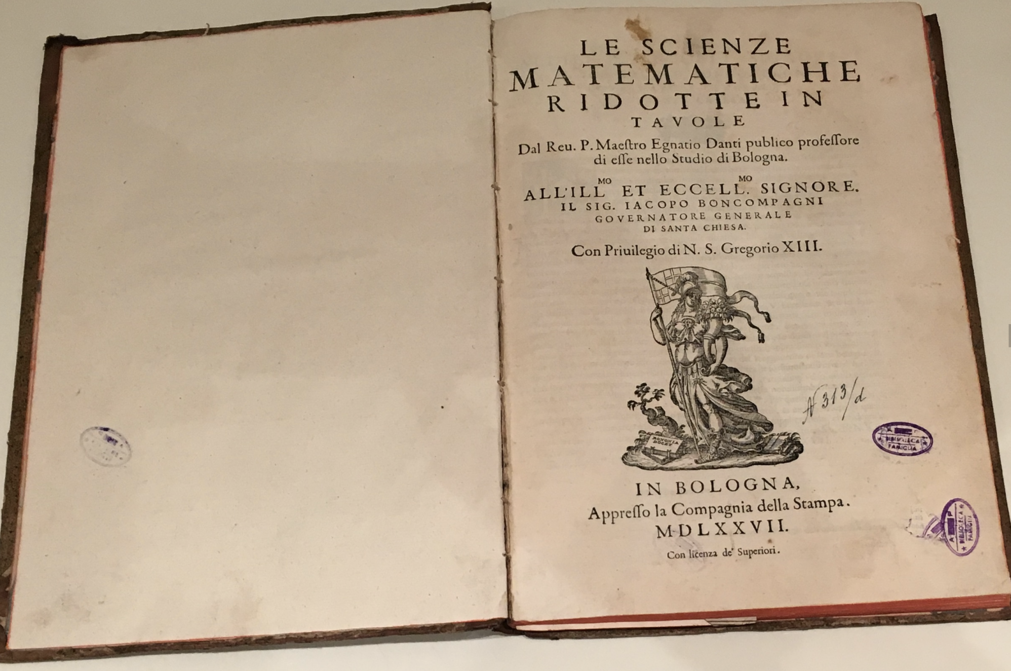 Three rare works, including Egnazio Danti’s schematization of mathematics and a paper instrument for calculating right ascension