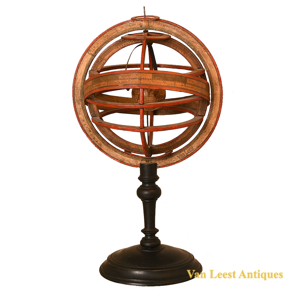 French Delamarche geocentric armillary sphere