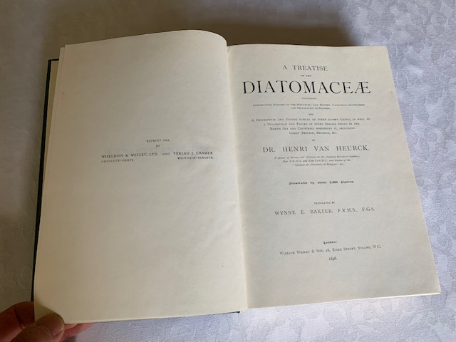 Famous Treatise on Diatomaceae by Dr Henri Van Heurck circa 1896 (Reprint c1962)