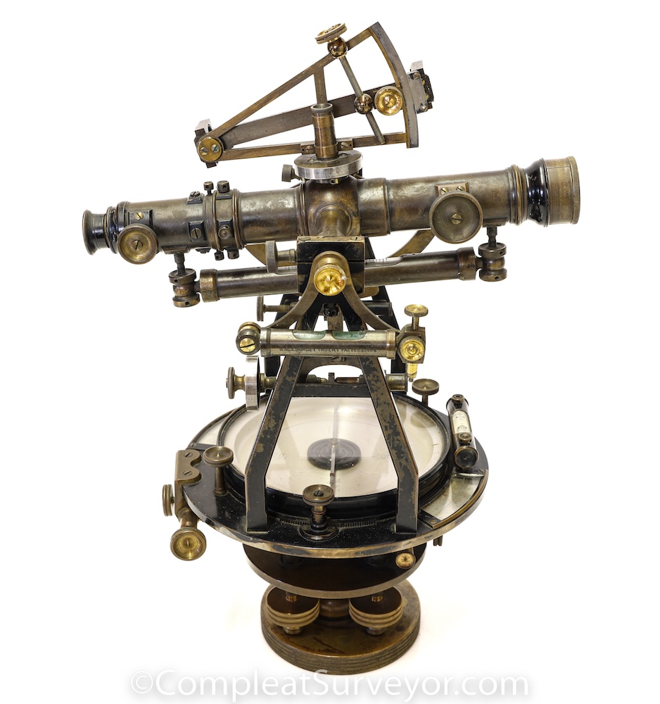 Wonderful and Rare Circa 1895 Gurley Engineers Solar Transit