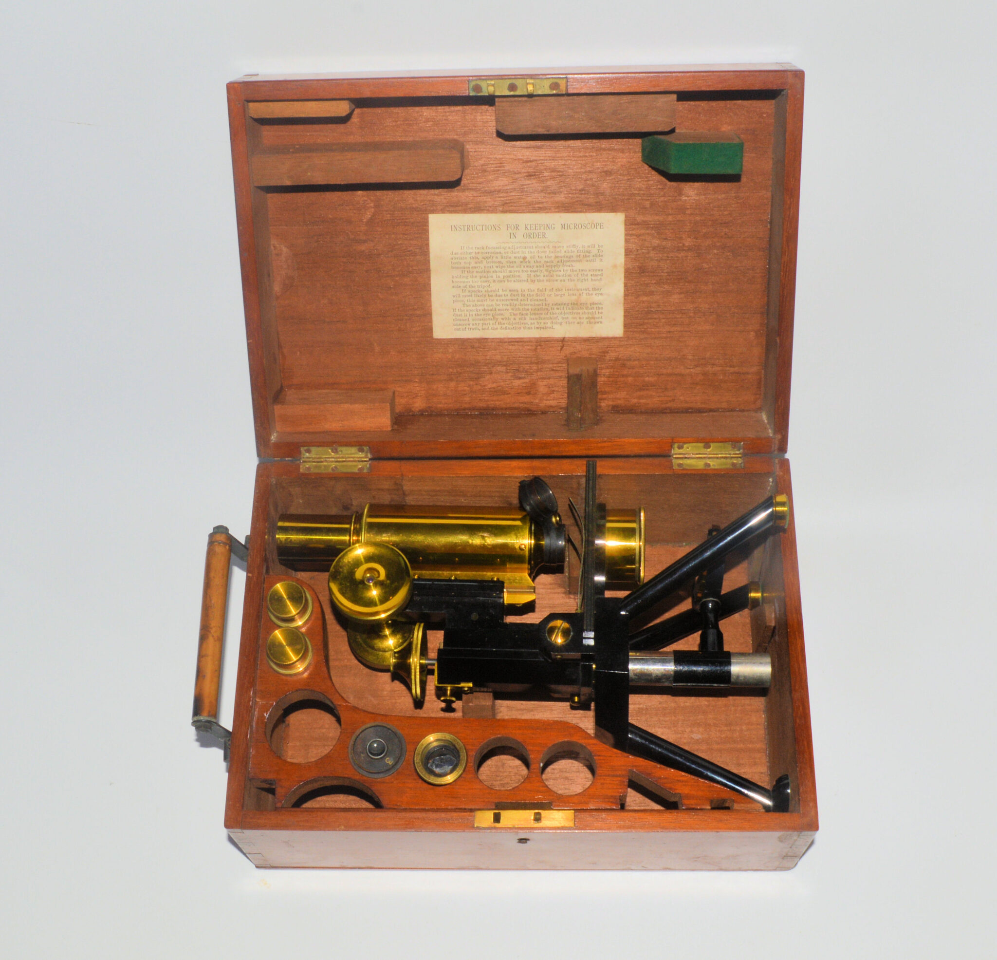 Swift microscope in case.