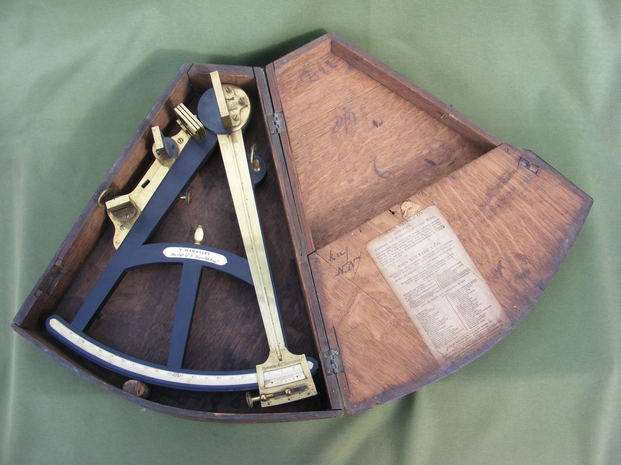 FINE EARLY 19TH CENTURY OCTANT BY BYWATER OF LIVERPOOL