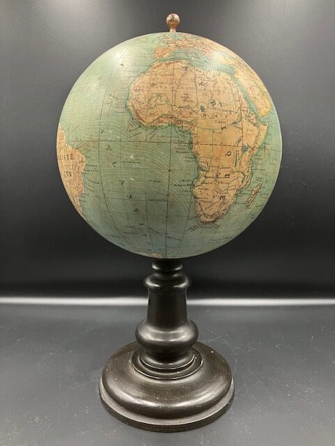 A rare French terrestrial globe by Naud-Evrard Editeur in Paris, ca. 1870’s