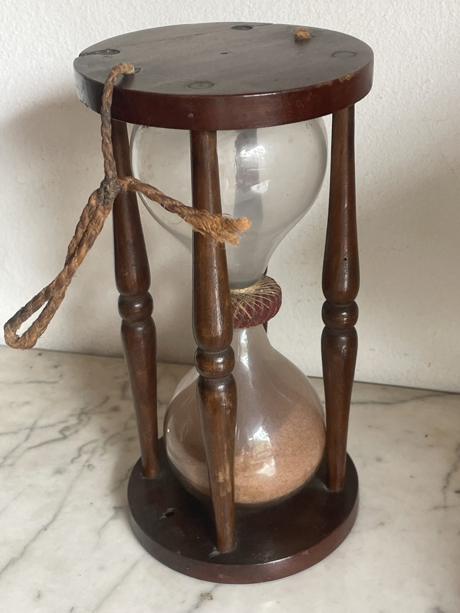 Large wooden maritim hourglass late 18 Th Century  30 Minutes