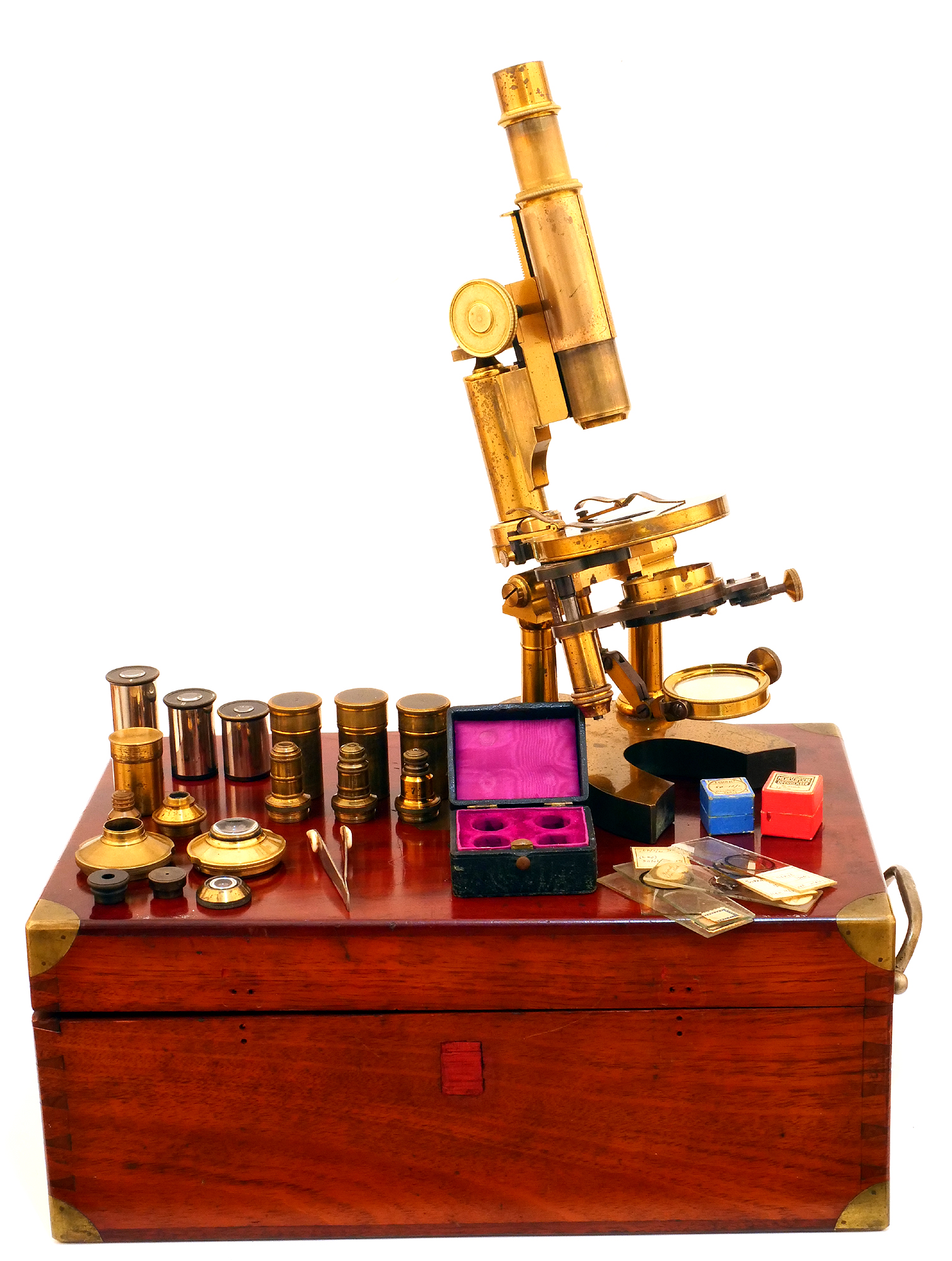 Antique microscope ‘Grand Modele’ by Nachet (c.1865)