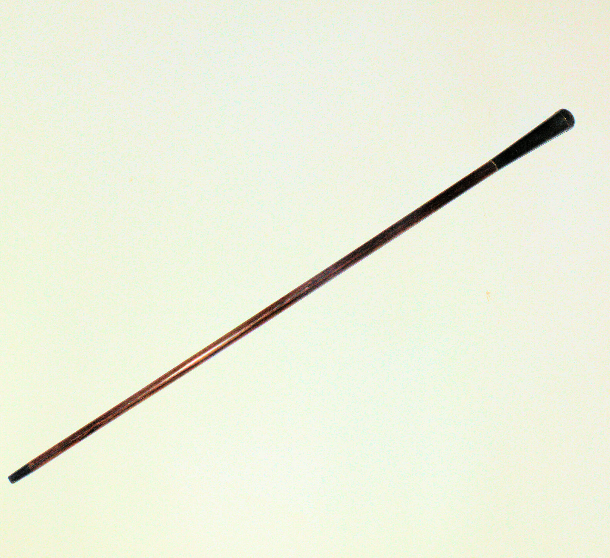 Walking stick with concealed telescope.