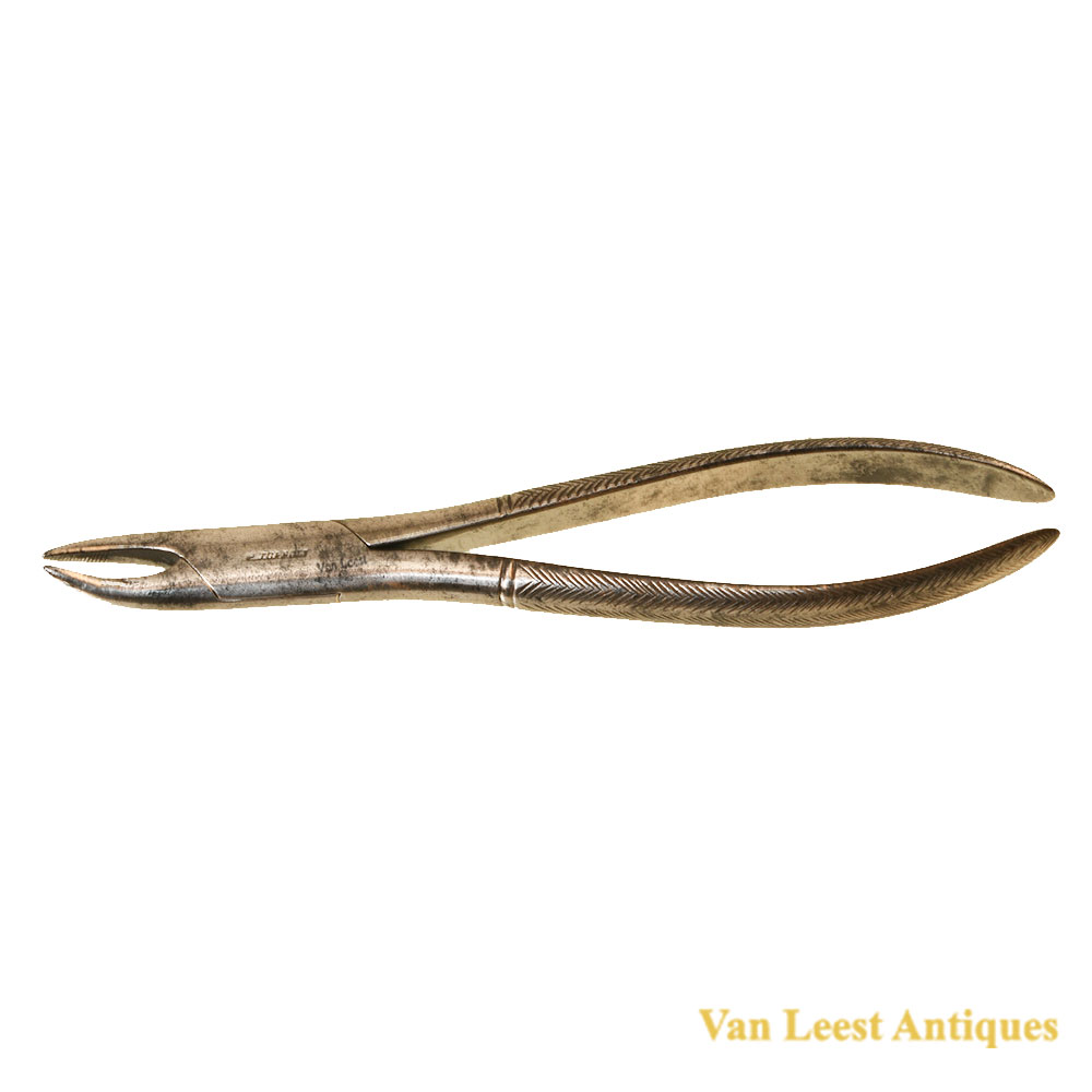 Extraction forceps, signed. c. 1830