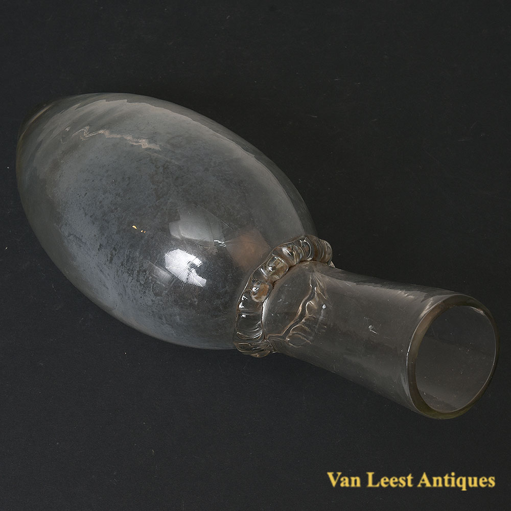 19th century large decoartive glass urinal