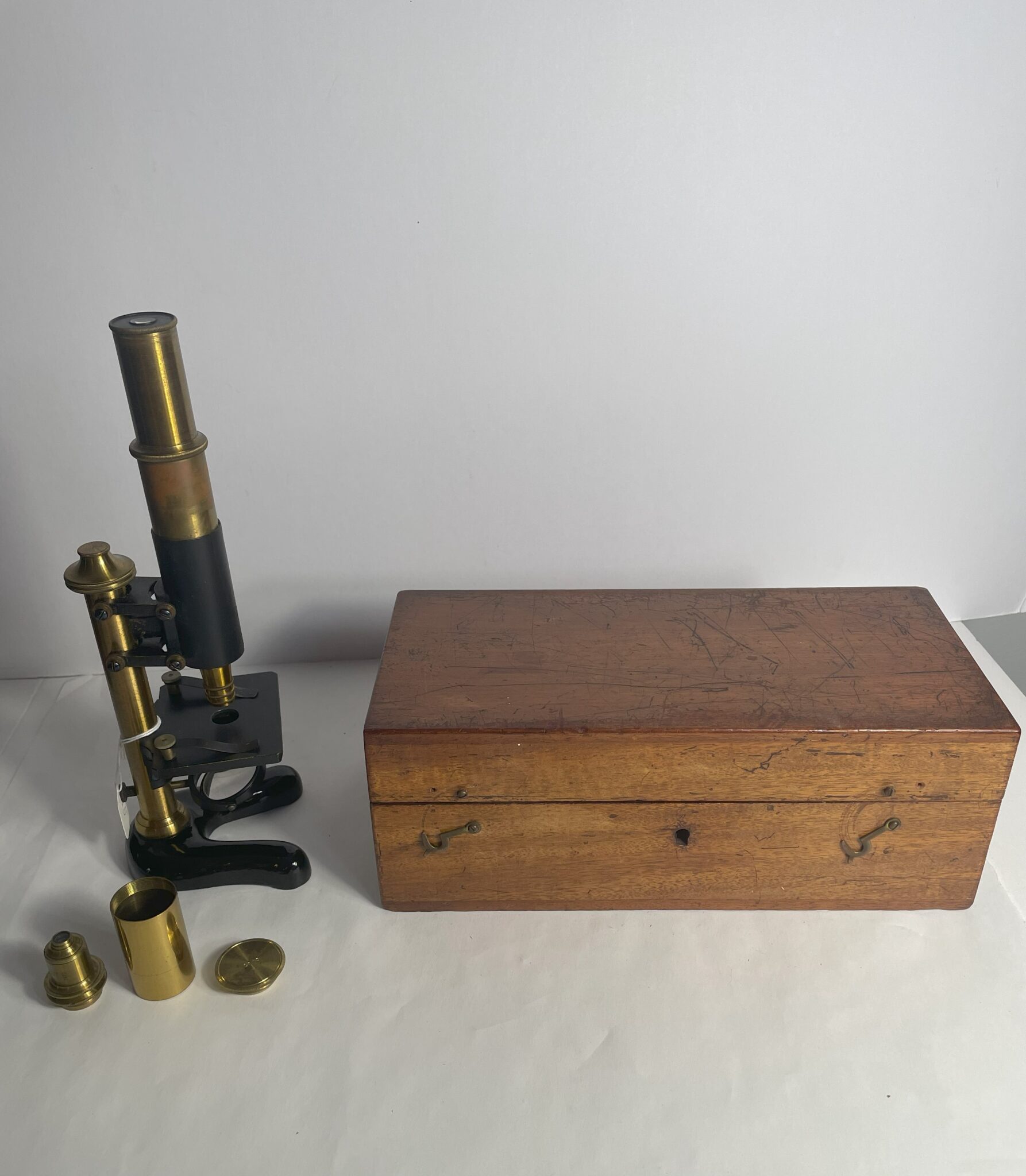 Cased E. Leitz Wetzlar Microscope.