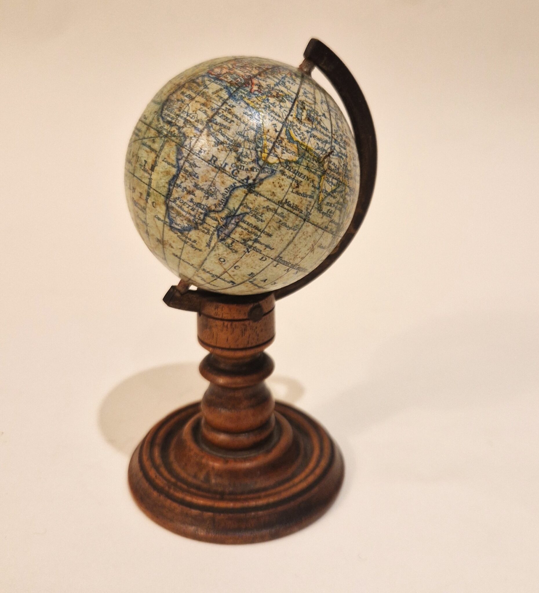 Malby Miniature terrestrial globe dated 1889