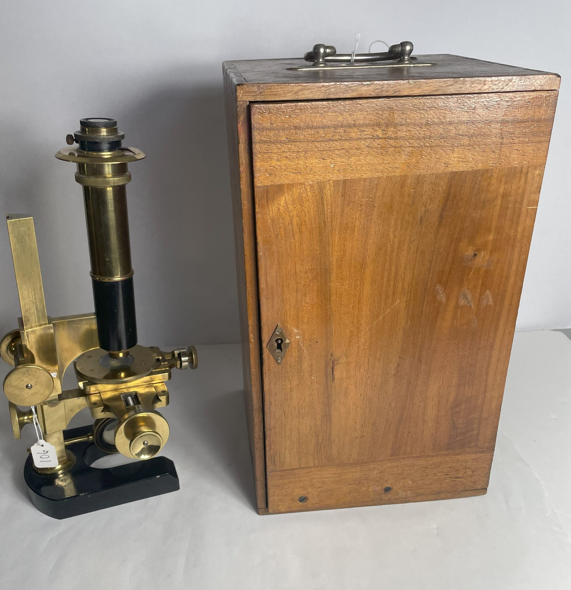 Cased Thury & Amey Microscope and Micrometres