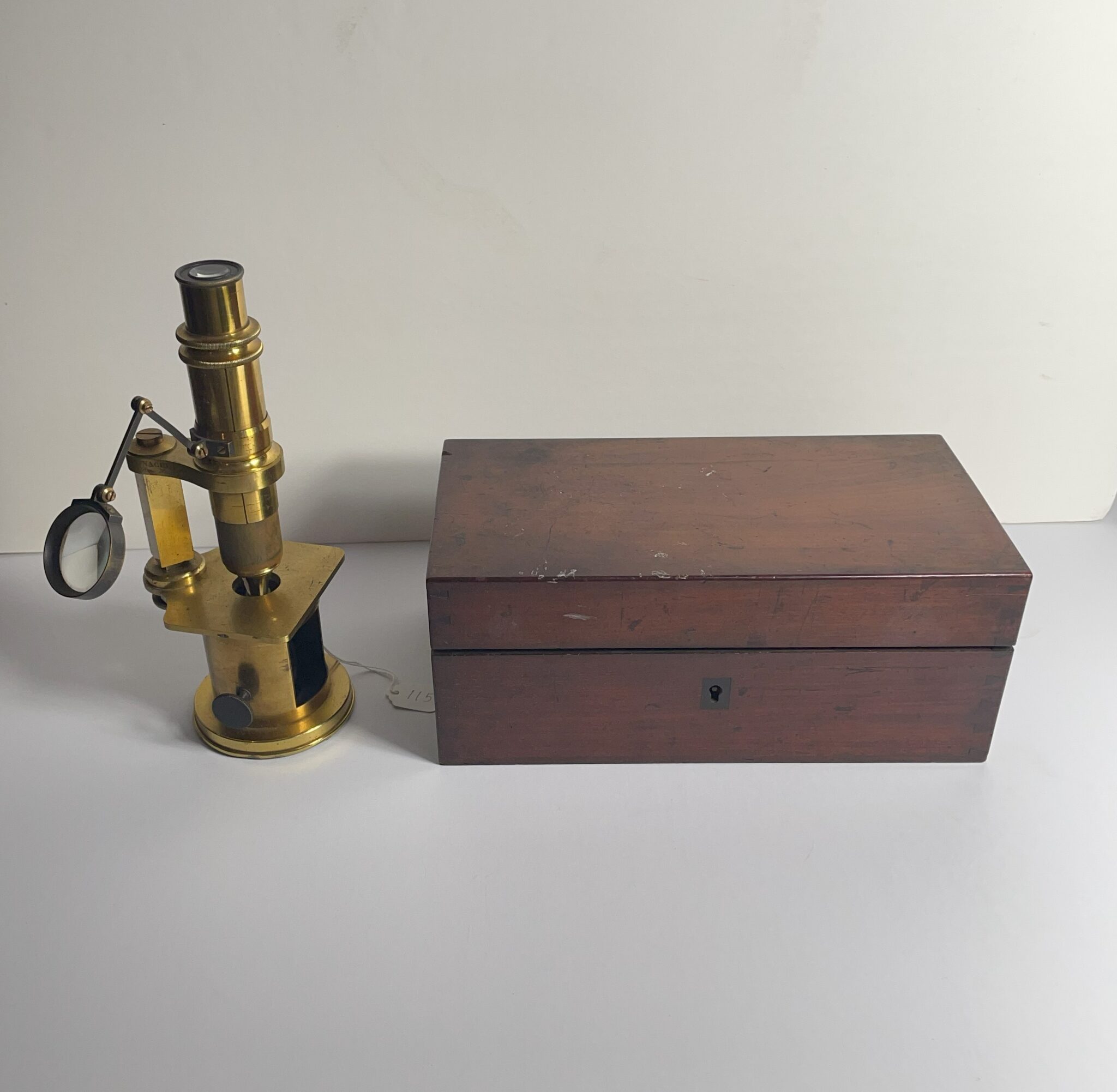 Cased Drum Microscope by Nachet.