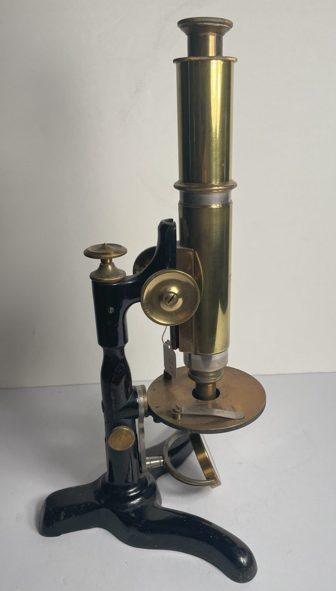 Antique Microscope signed by Ernst Gundlach and signed Yawman & Erbe Rochester N.Y.