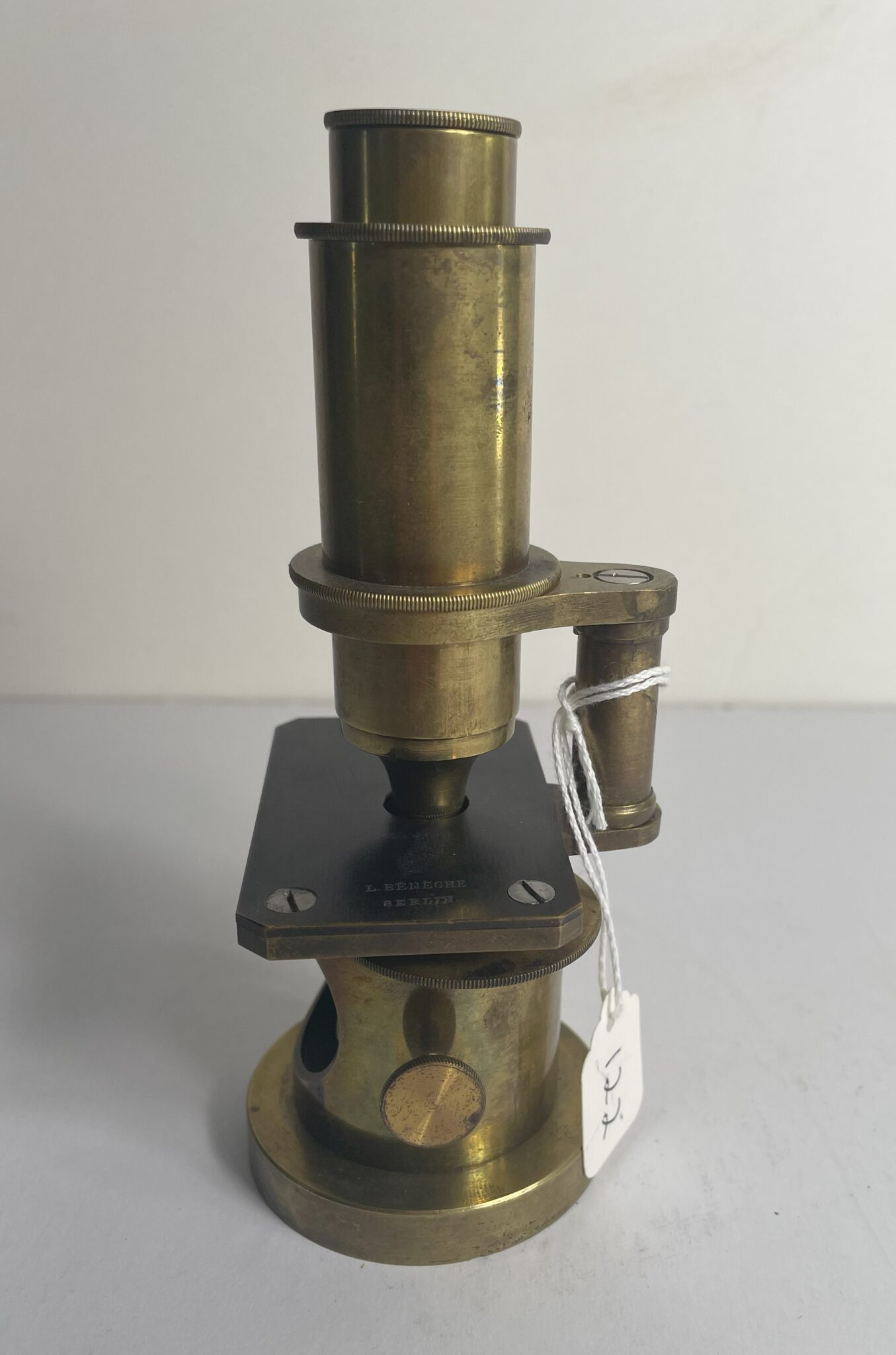 Signed L. Beneche Microscope.