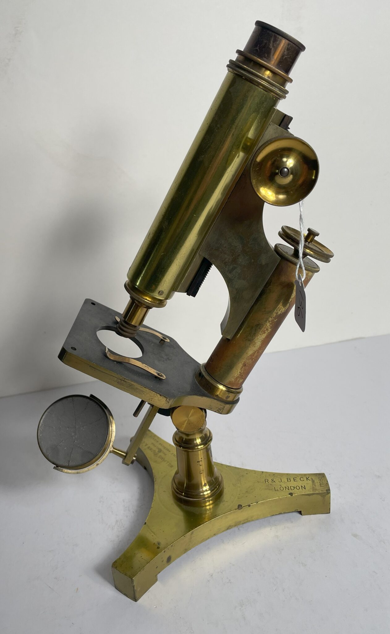 Signed R&J Beck Microscope C. 1890