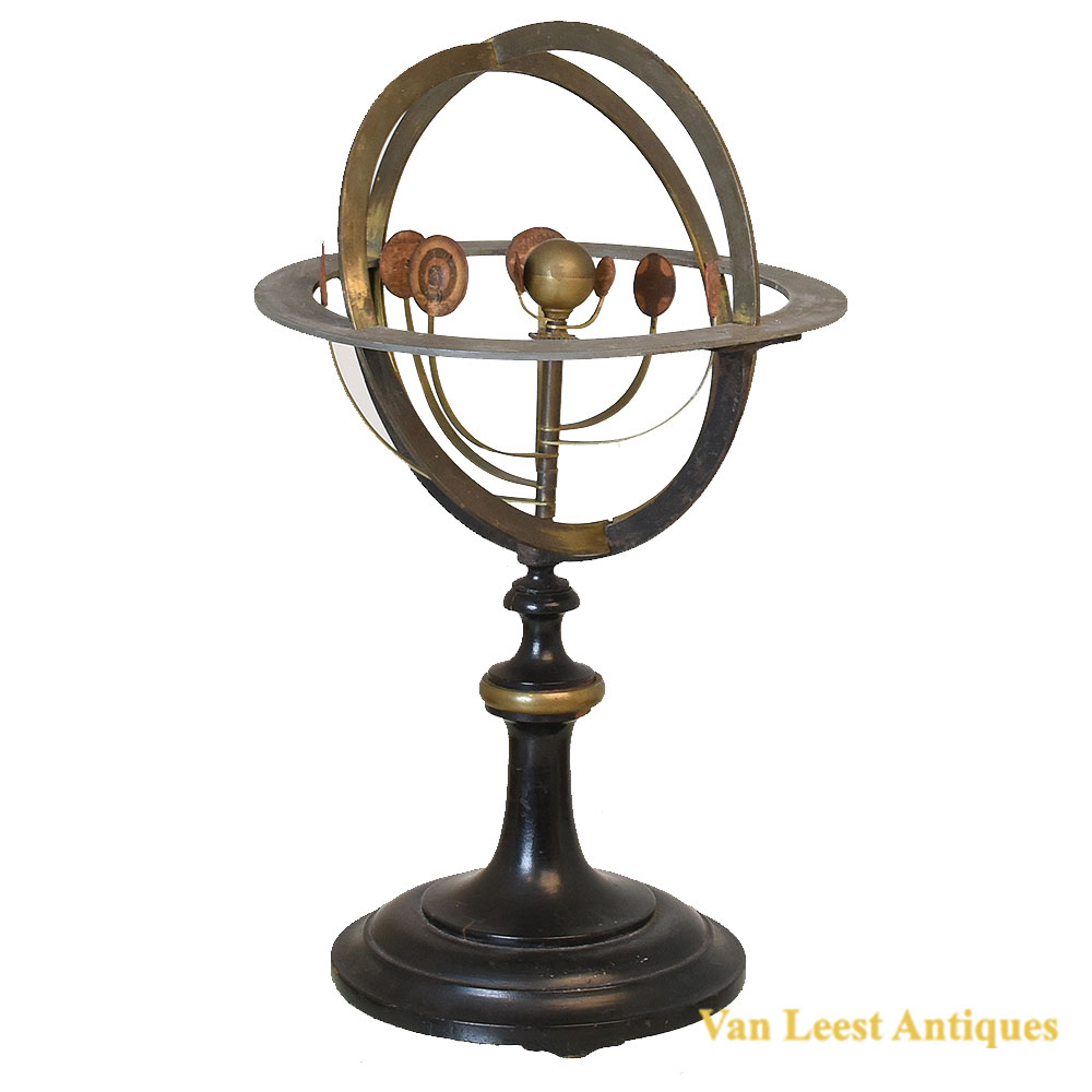 A French Copernican armillary sphere, c. 1890