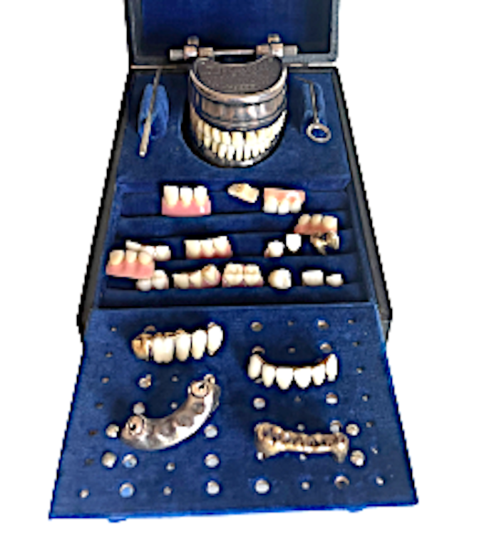 PROSTHETIC DEMONSTRATION SET DENTISTERY , MODEL INTENTED FOR DENTAL ART VECABE PATENT CASED COMPLETE