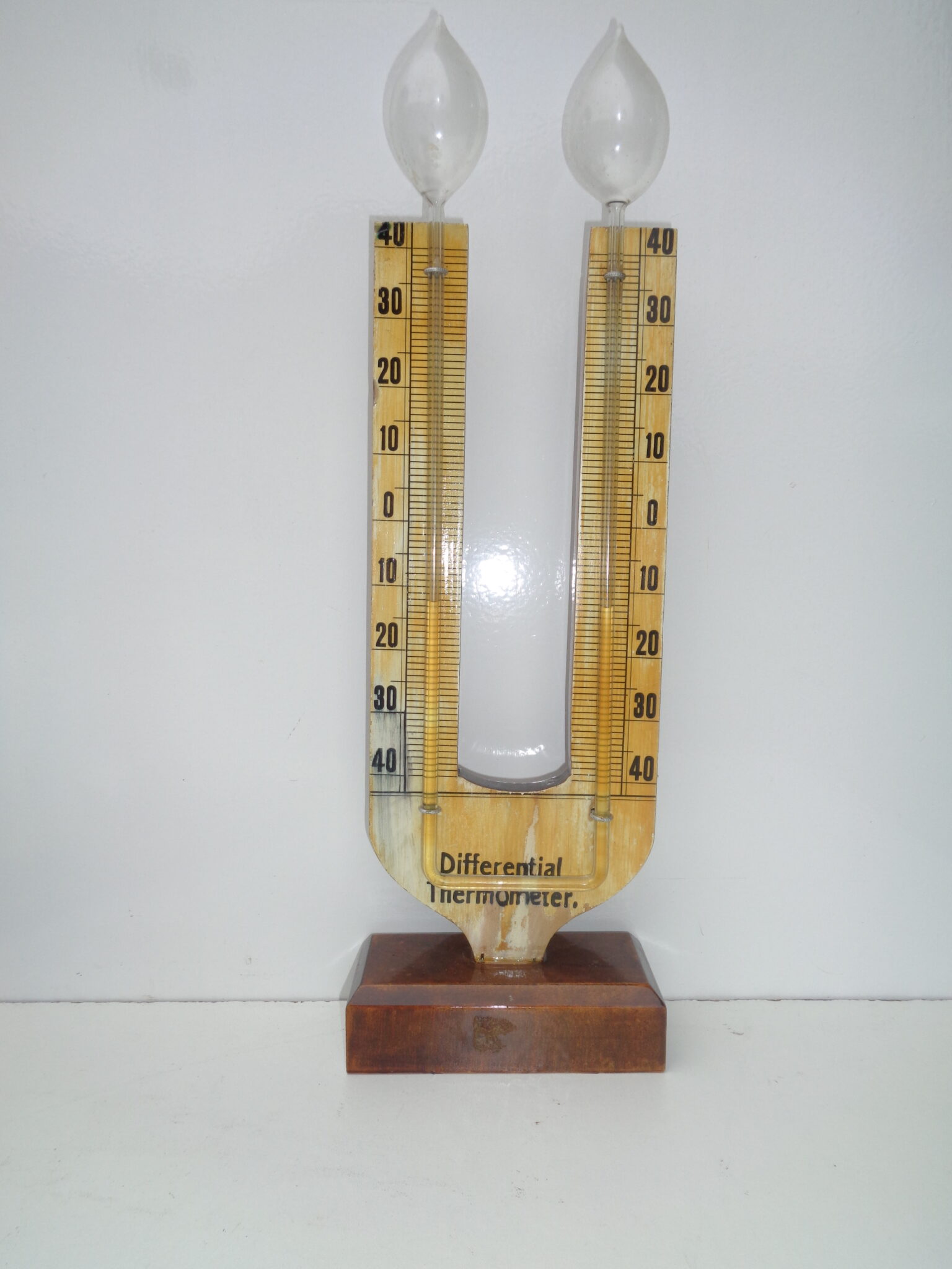 Antique differential thermometer, about 100 years old