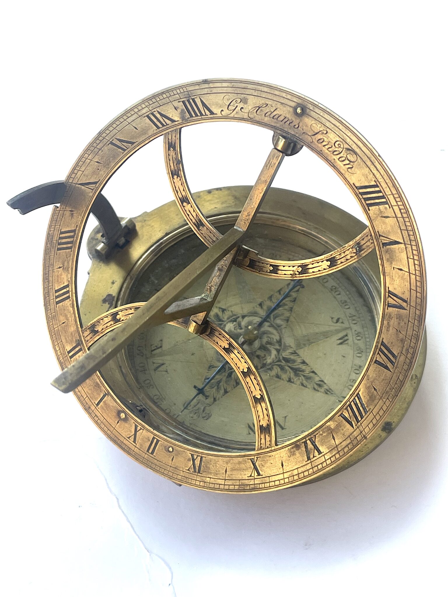 Museum: Large Equinoctial inclining sundial George ADAMS  C 1765