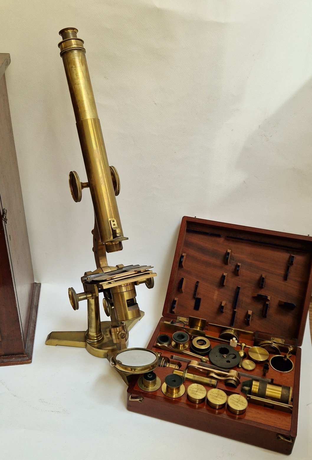 A cased Large Best microscope by Smith & Beck, circa 1859